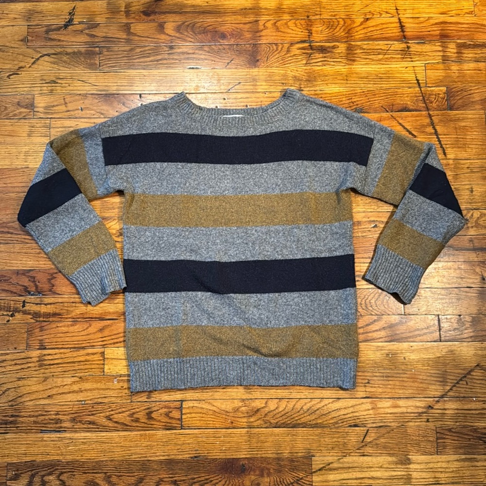 A.L.C. Women's Merino Wool Camel Blend Soft Oversized Crewneck‎ Sweater Size M